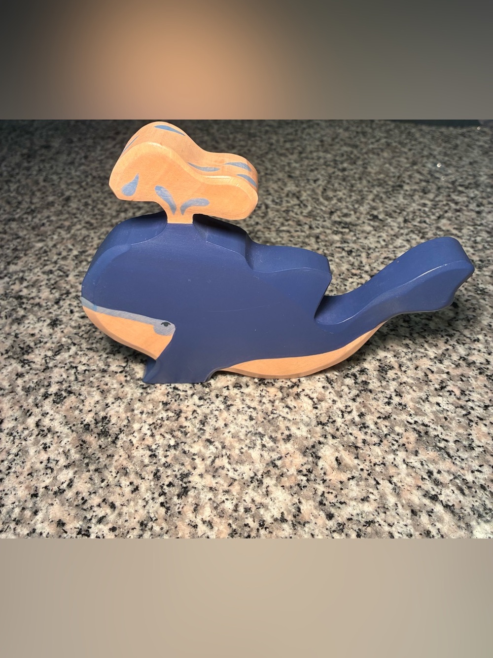 Holztiger Blue Large Whale With Water Fountain